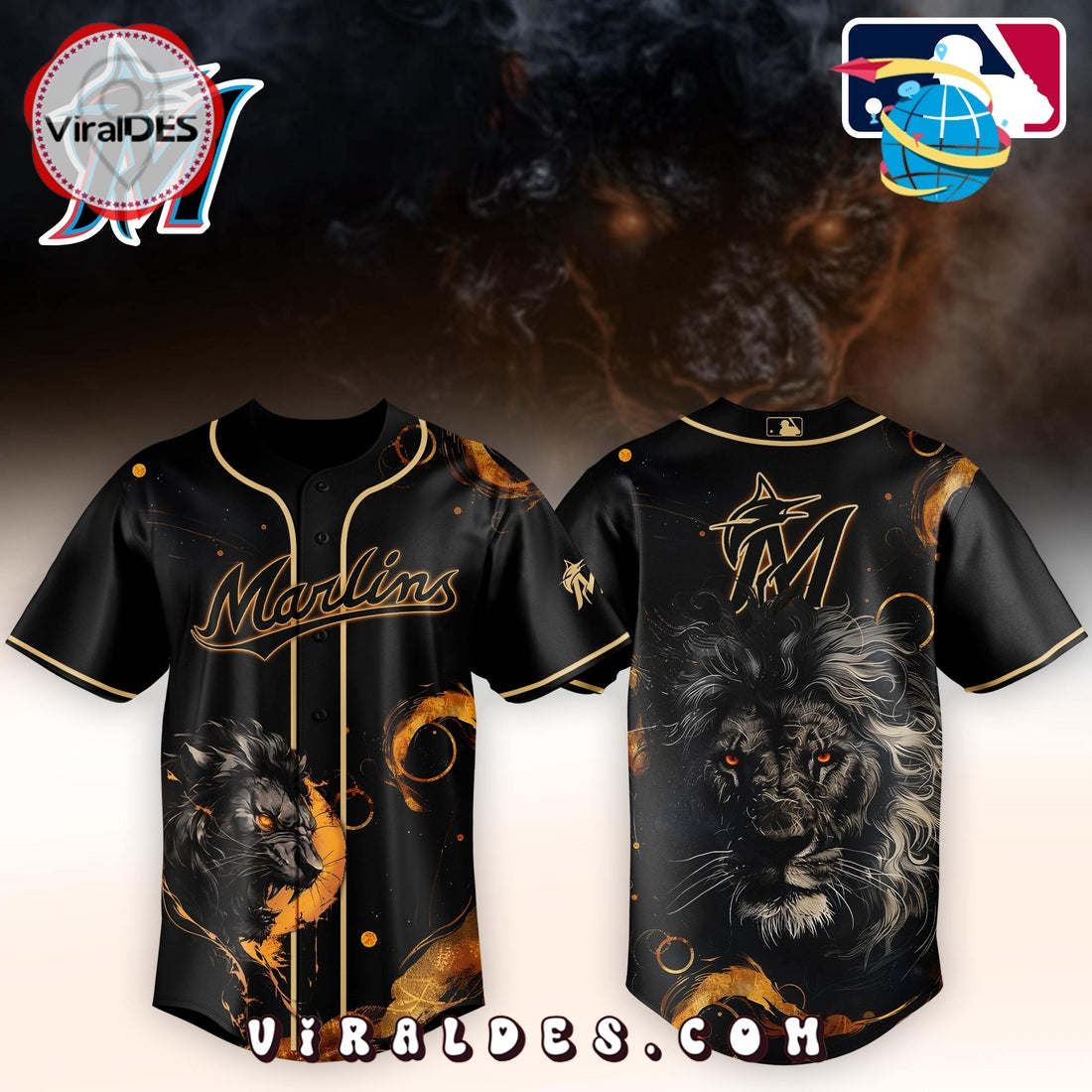 Miami Marlins x Lion Baseball Jersey