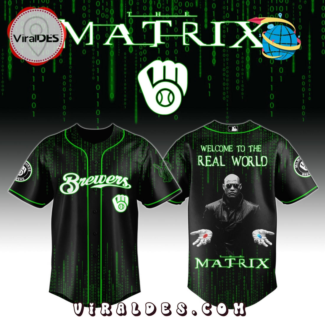 Milwaukee Brewers MLB The Matrix Baseball Jersey