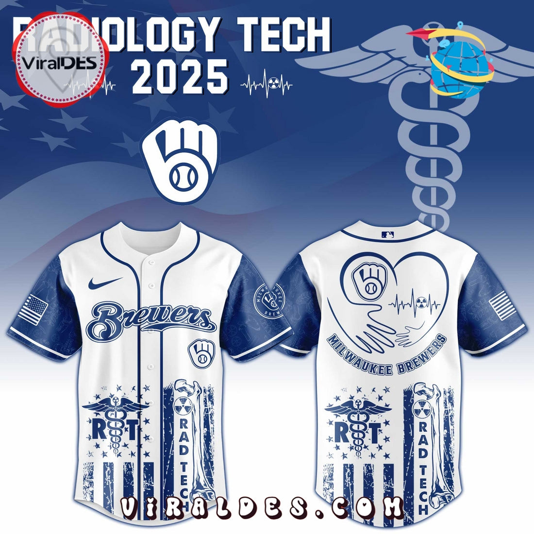 Milwaukee Brewers MLB x Radiology Tech Night Jersey
