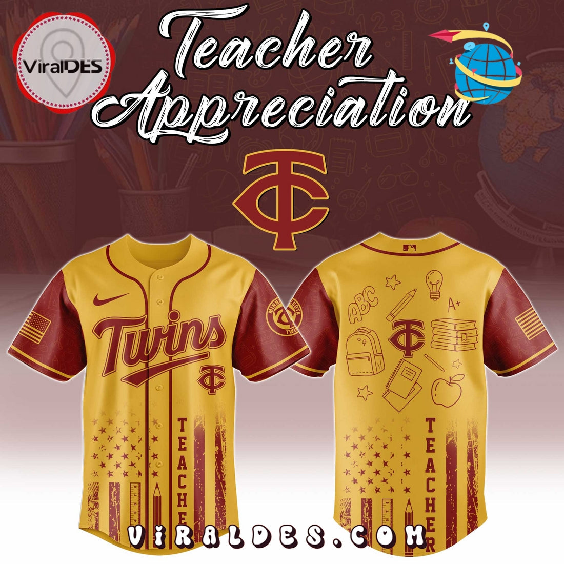 Minnesota Twins MLB x Teacher Appreciation Day Jersey