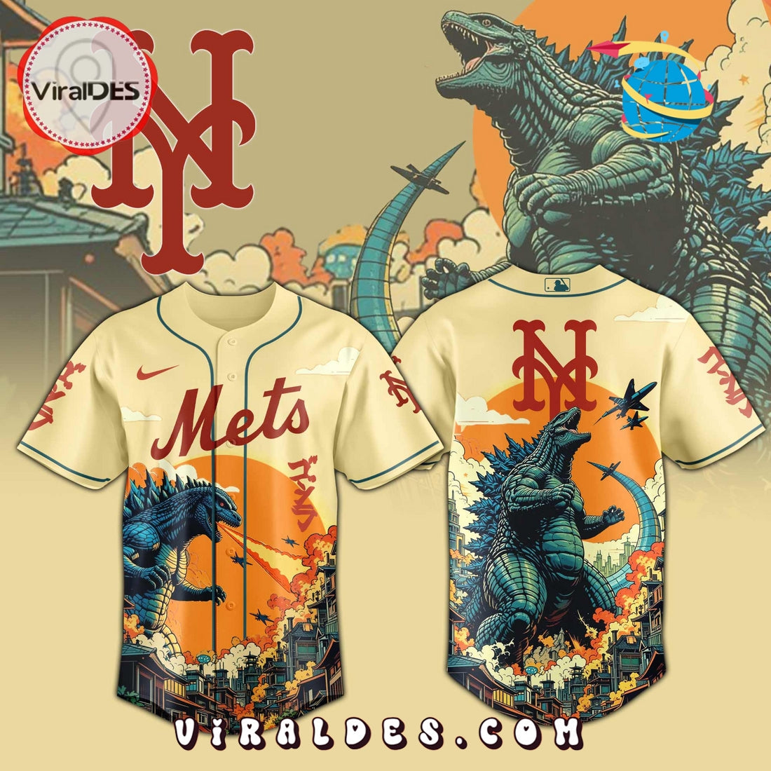 New York Mets Godzilla Limited Edition Jersey