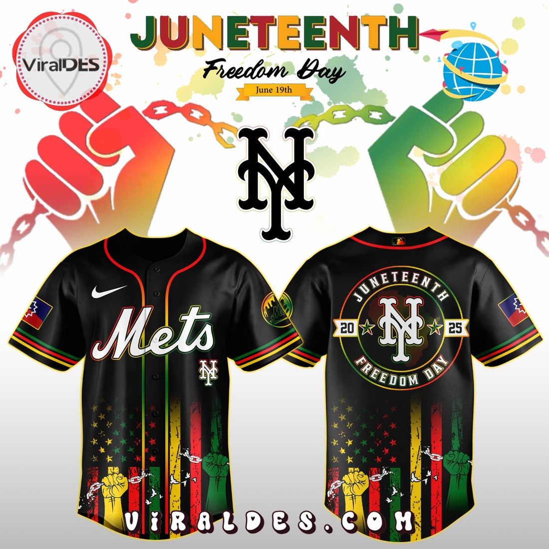 New York Mets x Juneteenth Day Jersey