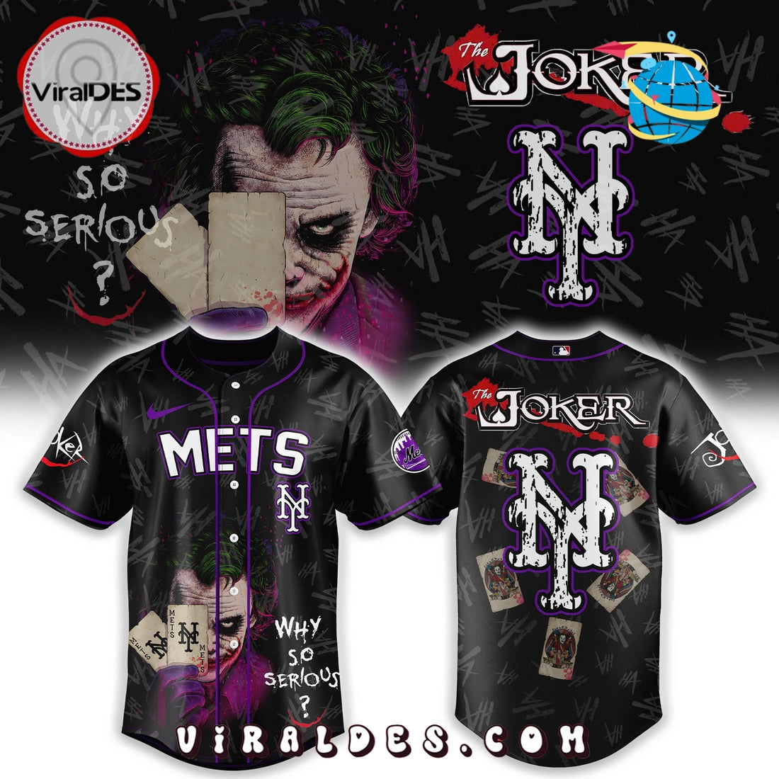 New York Mets x The Joker Baseball Jersey