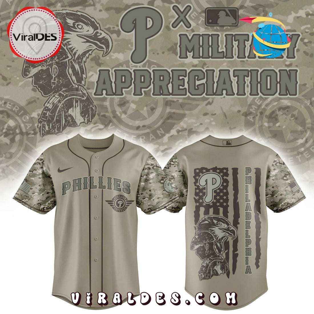Philadelphia Phillies x Veteran U.S Baseball Jersey
