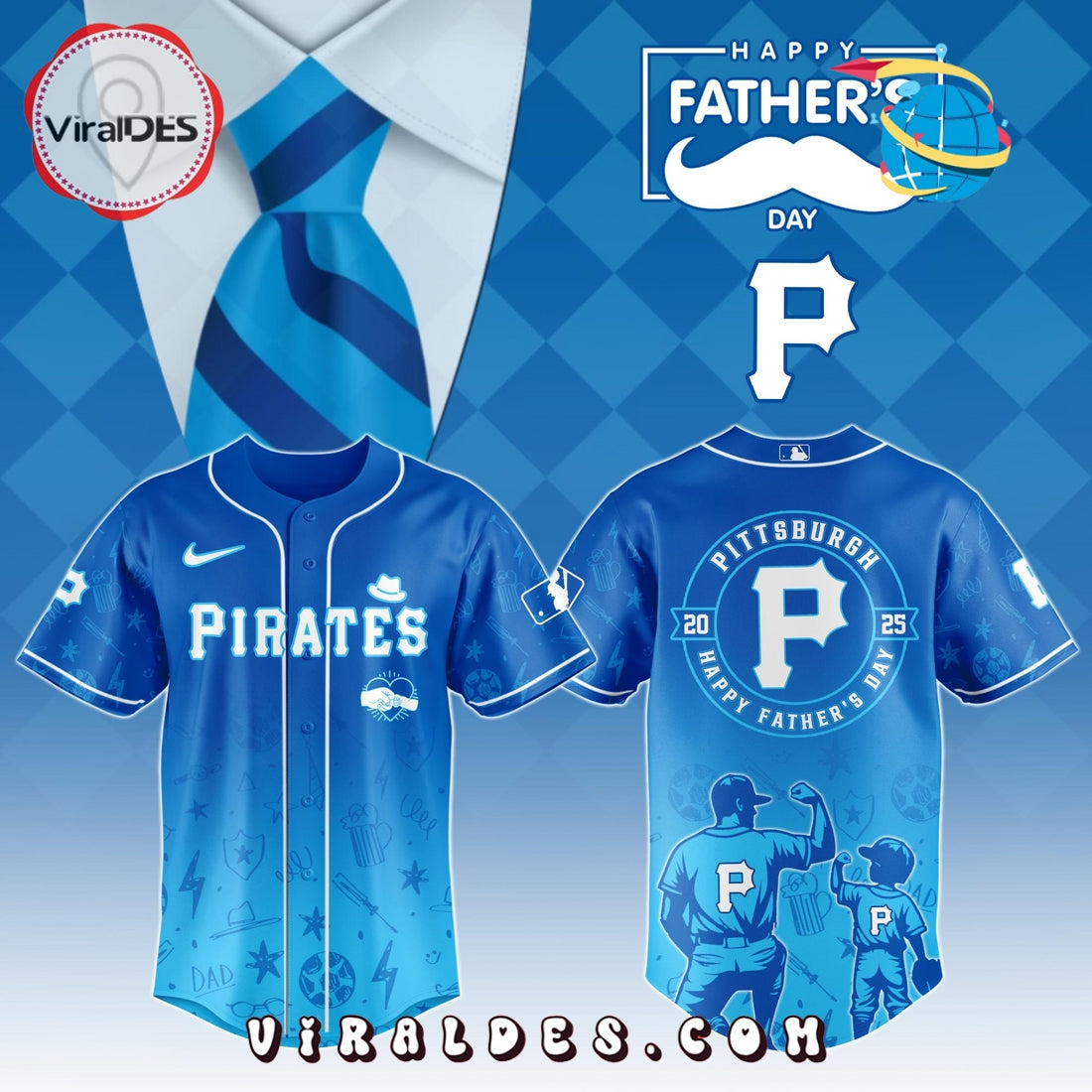 Pittsburgh Pirates Father's Day Baseball Jersey