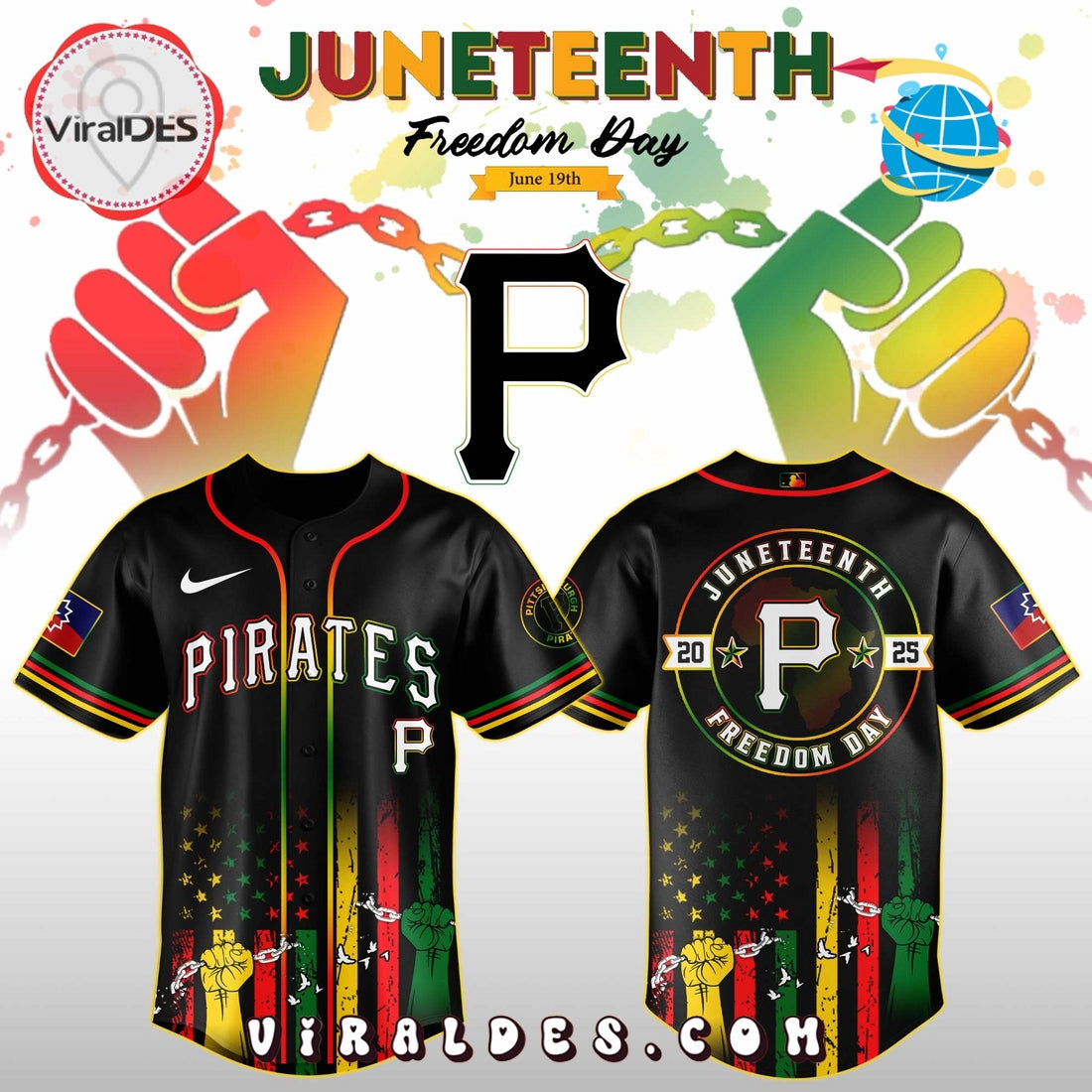 Pittsburgh Pirates x Juneteenth Day Jersey