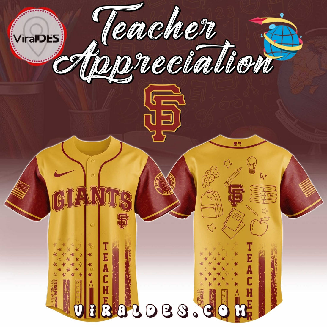 San Francisco Giants MLB x Teacher Appreciation Day Jersey