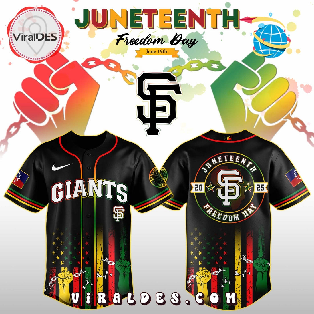 San Francisco Giants x Juneteenth Day Jersey