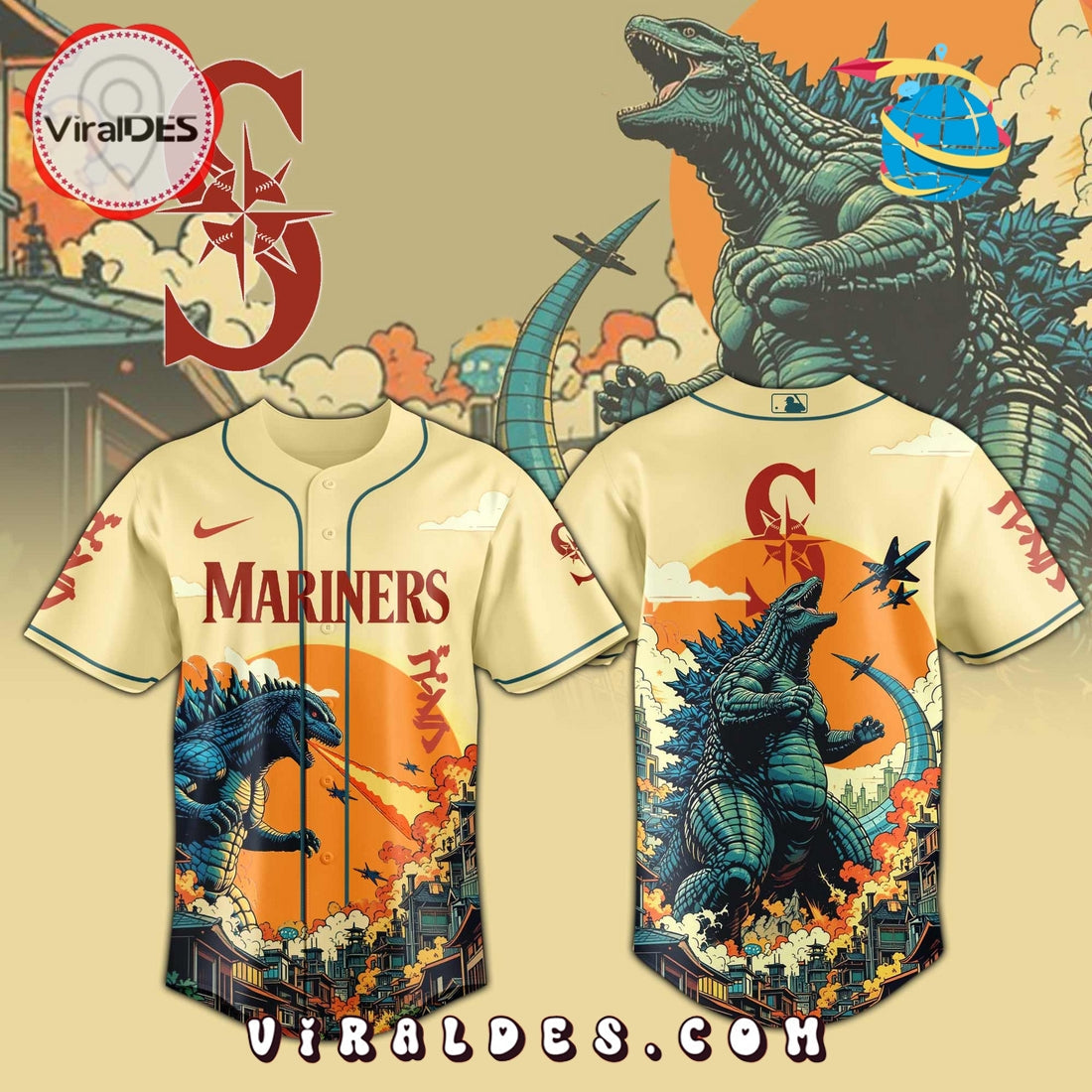 Seattle Mariners Godzilla Limited Edition Jersey