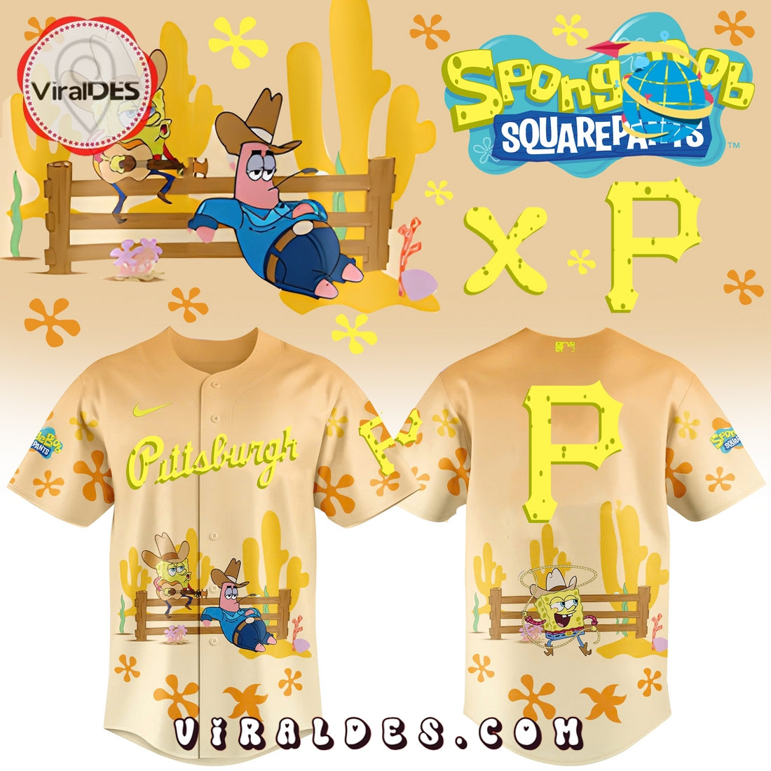Spongebob Squarepants MLB San Diego Padres Baseball Jersey