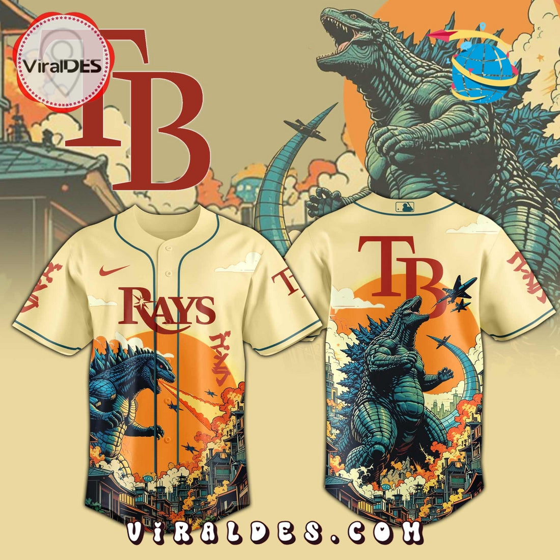Tampa Bay Rays Godzilla Limited Edition Jersey