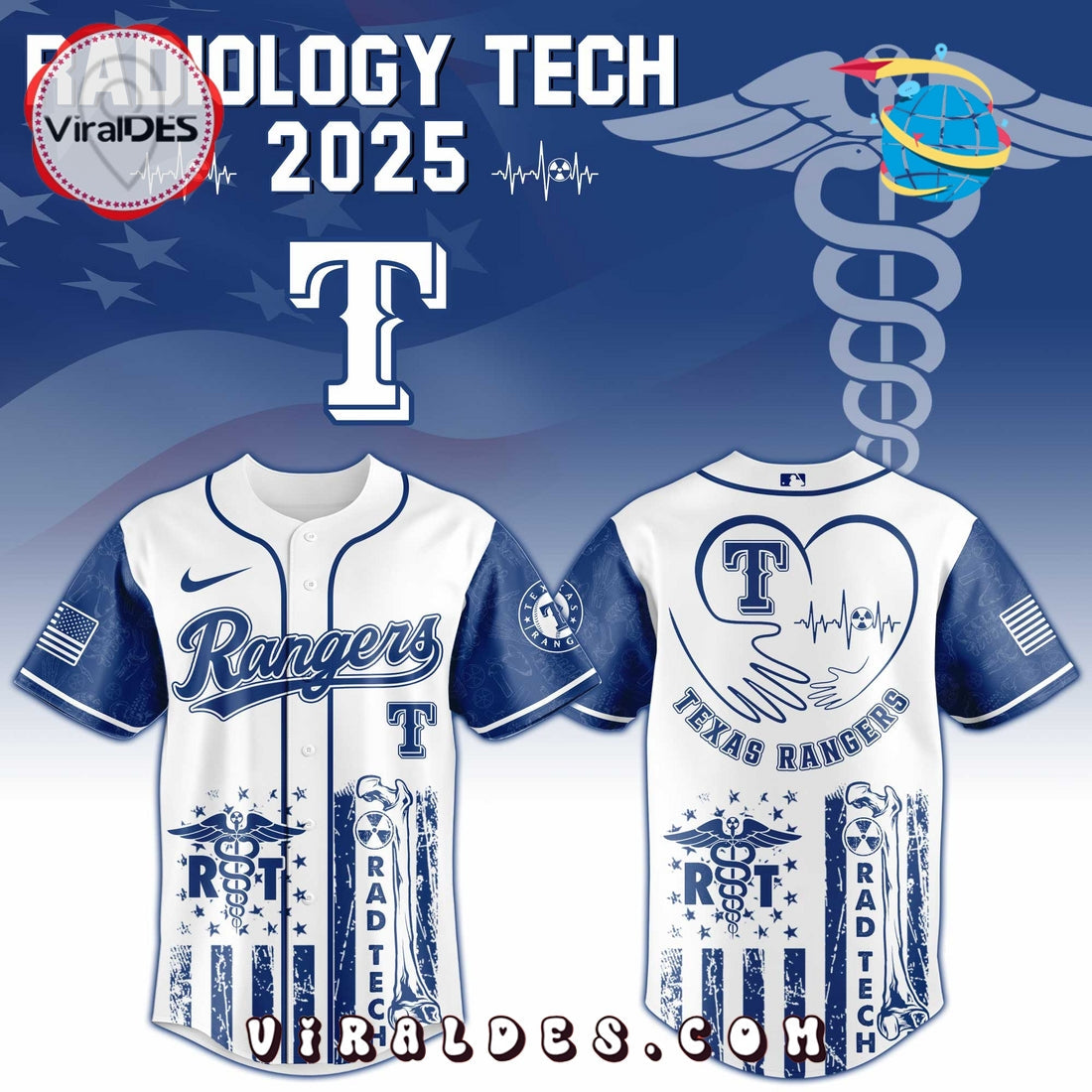 Texas Rangers MLB x Radiology Tech Night Jersey