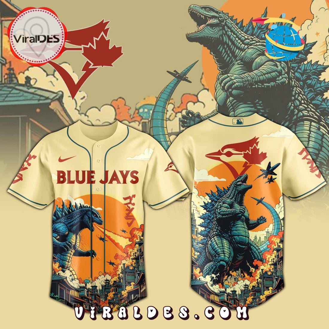 Toronto Blue Jays Godzilla Limited Edition Jersey