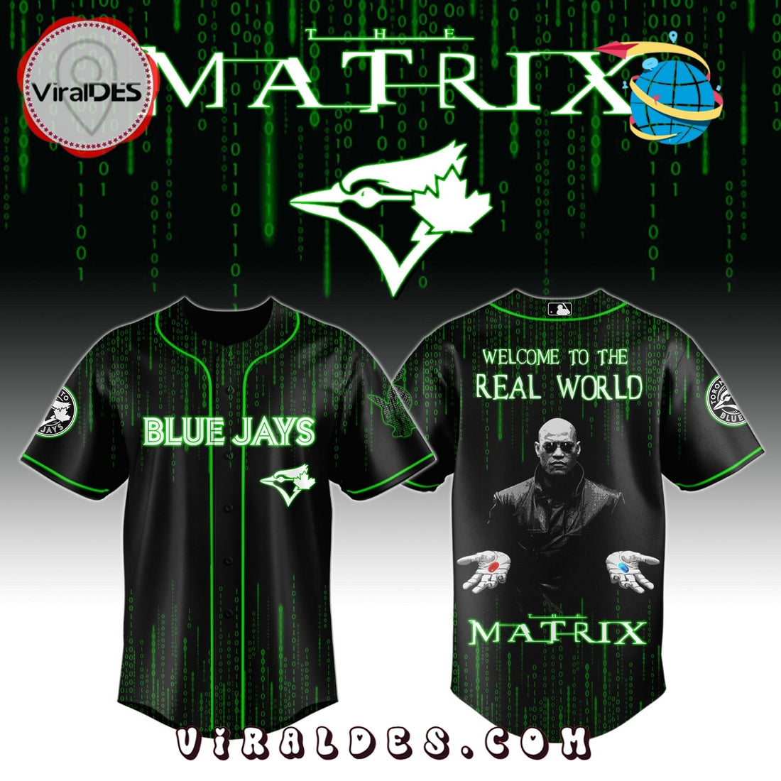 Toronto Blue Jays MLB The Matrix Baseball Jersey