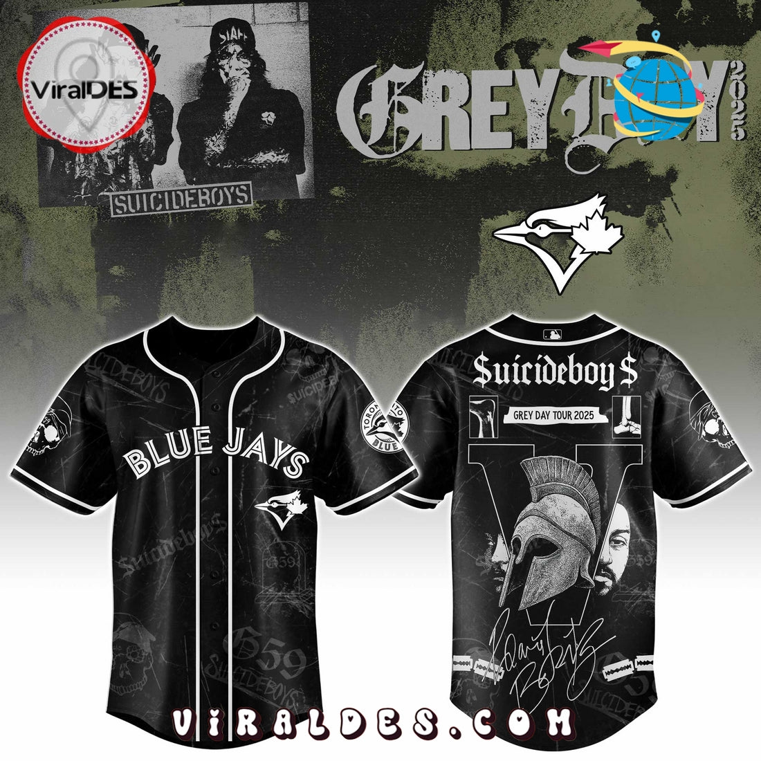 Toronto Blue Jays MLB x Suicideboys G59 Baseball Jersey