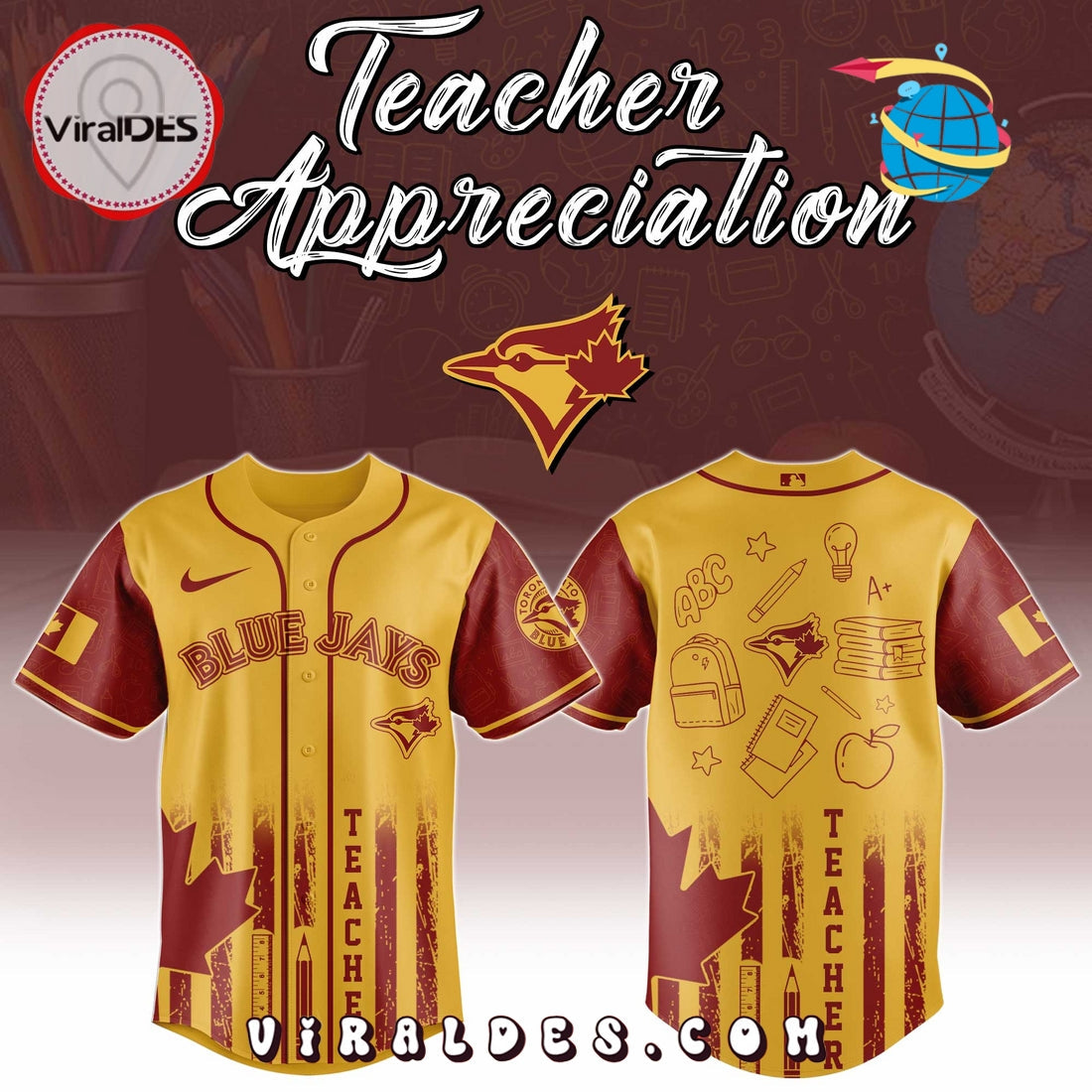 Toronto Blue Jays MLB x Teacher Appreciation Day Jersey